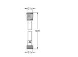 Flessibile Doccia Grohe Quickfix Plastica 1500 Mm X 1/2" X 1/2"" (DN15) 287412432"