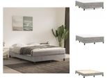 Vidaxl Letto Boxspring Grigio Chiaro 140X200 Cm In Velluto - Letti E Strutture Letto