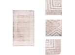 Vidaxl Tappeto Lavabile 120X180 Cm Beige Antiscivolo - Tappeti