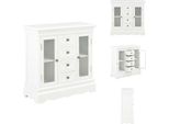 Vidaxl Credenza Bianca 70X28X70 Cm In Legno Di Pino Massiccio - Credenze
