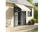 Maison Exclusive - Tenda Da Sole Retrattile Crema 150X150 Cm Tessuto E Acciaio