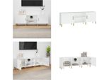 Vidaxl Mobile Tv Bianco 150X30X50 Cm In Legno - Mobile Tv - Mobili Tv - Mobili Tv - Porta Tv