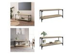 Mobile Tv Vidaxl Rovere Sonoma 100X33X41 Cm Materiale A Base Di Legno E Acciaio - Mobile Tv - Mobile Tv - Mobile Tv - Porta Tv