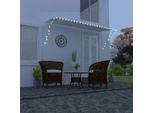 Maison Exclusive - Tenda Da Sole Retrattile Con Led 350×150 Cm Crema