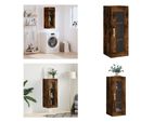 Vidaxl Armadio A Muro In Rovere Fumé 34,5X34X90 Cm - Armadio A Muro - Armadio A Muro - Armadio - Armadio Portaoggetti