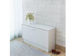 Vidaxl Panca Per Scarpe Bianca 80X24X45 Cm - Scarpiera - Panca - Portascarpe - Ribalta Scarpe