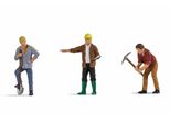 Noch Lavoratori Edili, Figure In Miniatura Colorate A Mano, Ideali Per Lo Scartamento 0 E Il Modellismo Paesaggistico, 1:43