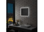 The Living Store Specchio Da Parete Per Bagno Con Led 60X50 Cm