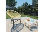 The Living Store Garden Sedia Acapulco In Poly Rattan Beige
