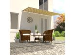 Maison Exclusive - Tenda Da Sole Retrattile 400×150 Cm Giallo E Bianco