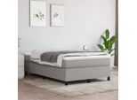 The Living Store Struttura Letto Grigio Chiaro 120X200 Cm In Tessuto