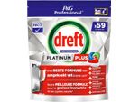 Pastiglie Per Lavastoviglie Dreft Platinum Plus Regular All In 1 - 59 Pastiglie