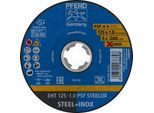 Pferd Tools Disco Da Taglio Eht 125X1,0Mm X-LOCK Linea Universale Diritta Psf Steelox Per Acciaio/Acciaio Inossidabile, 10 Pz