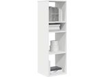 Maison Exclusive - Libreria Bianca 34X31X112 Cm Materiale Ligneo