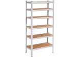 Springos® Scaffale In Metallo Scaffale Per Garage Scaffale Per Cantina 110 X 225 X 50 Cm 6 Ripiani