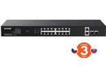 Tenda TEG1120P-16-150W Switch Gigabit Poe+ 16X 1Gbps Poe+ 802.3Af/At + 2X Sfp + 2X RJ45, 135W, Rack