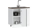 Vidaxl Base Da Cucina "Lucca"" In Legno Nero"