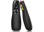 Presentatore Wireless, Connessione Del Presentatore A 2,4 Ghz Tramite Ricevitore Usb, Portata Di 15 M, Telecomando Rosso Di Presentazione Windows Mac/Powerpoint/Key