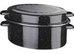 Casseruola In Acciaio Smaltato - Gsw - Daubiere Smaltata - 32 Cm - Ovale - Induzione