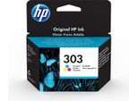 Hp 303 Tri Color Original Ink Cartridge Cartuccia D'inchiostro 1 Pz Resa Standard Ciano Magenta Giallo