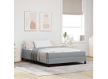 Maison Exclusive - Letto Boxspring Con Materasso Grigio Chiaro 160 X 200 Cm Tessuto