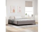 Maison Exclusive - Letto Boxspring Con Materasso Taupe 180 X 200 Cm Tessuto