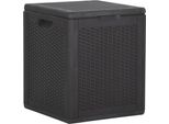 Syfax™ Baule Da Giardino 90 L Nero In Rattan Pp