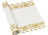 Runner Da Tavola In Carta Premium In Rotolo, "Golden Ornament"" 40 Cm X 5 M 1 Pezzo."