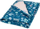 Coperta Per Neonati In Cotone Prestige Reversibile 75X100 Blu
