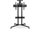 Supporto Tv Mobile Happyment - Altezza Regolabile Fino A 173 Cm - Carrello Tv Universale Su Rotelle - Per 32-65 Pollici