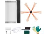 Set Spazzacamino 12 M - Set Spazzacamino Con Spazzola In Nylon E Aste Flessibili