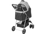 Passeggino Per Cani Happyment - Passeggino Pieghevole Per Animali Domestici - Carrello Per Cani In Alluminio Per Tutti I Terreni - Passeggino Per Animali Domestici Fino A 20 Kg Di Capacità Di Carico