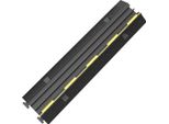 Ponte Per Cavi Happyment - 2 Canali - Nero/Giallo - 100 Cm - Rampa Di Protezione Per Cavi - Alta Capacità Di Carico