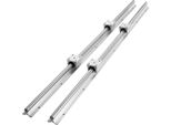 Set Di 2 Guide Lineari - 2 Pezzi - SBR20 - 1200 Mm - Acciaio Al Carbonio E Alluminio