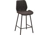Happyment Barstool Velino - Nero - Altezza Seduta 67Cm - 1 Pezzo - Per Cucina E Bar - Con Schienale - Sgabello Da Bar Ergonomico