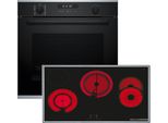 Bosch HBD672FB85, Einbau-Backofen-Set, HBG278BB3 + PKH845BB1D, Einbau-Backofen, Elektro-Kochfeld