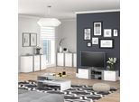 Vicco Cassettiera Per Camera Da Letto Novelli, 155 X 80 Cm Con Cassetti, Calcestruzzo/Bianco
