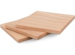 Metrie | Piastra In Legno Massiccio, 70 X 70 X 5 Mm, Faggio, 1 Pezzo