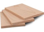 Metrie | Piastra In Legno Massiccio, 80 X 60 X 5 Mm, Faggio, 1 Pezzo