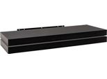Mensola A Muro Bolt Edge - Nero - Galleggiante - 70 Cm - Mdf - Per Cornici E Libri - Set Di 2