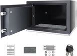 Cassaforte Ignifuga E Impermeabile Zyren - Cassaforte Elettronica Di Sicurezza Con Doppia Tastiera Digitale E 2 Chiavi Di Emergenza - Cassetta Di Sicurezza Per Casa E Ufficio