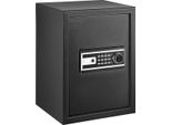 Cassaforte Ignifuga Happyment - Cassaforte Elettronica Con Sistema A Chiave E Impronta Digitale - 60L - Cassaforte Di Sicurezza - Nero