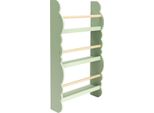 Scaffale Per Libri E Giocattoli Per Bambini Happyment - Verde - Cameretta Dei Bambini - Scaffale Per Archiviazione - Legno - 2In1