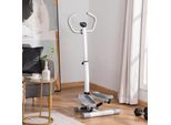 Stepper Cyclette Da Casa Con Schermo Lcd Velocità Regolabile Metallo Abs 55 X 53 X 118-128 Cm