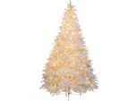 Albero Di Natale Artificiale 210 Cm Con 450 Led 1829 Punte Pe Bianco