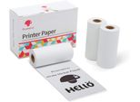 Phomemo Carta Termica Autoadesiva Bianca 50 Mm X 3,5 M Per Stampante Adesiva M02/M02S/M02Pro/M03/M04S/M04As, 2 Anni Di Conservazione, 3 Rotoli
