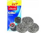 Vileda Glitzi Spugna A Spirale In Acciaio 3 Pz.