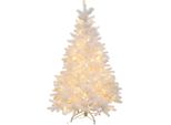 Albero Di Natale Artificiale 120Cm 150 Led 506 Punte Pe Bianco