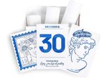 Phomemo T02/M02X/M02L Carta Termica Blu Su Bianco Con Adesivo 5 Anni 50Mmx3M Per Riviste Foto Testi Studio Numeri E Altro, 3 Rotoli