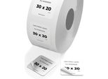 Phomemo M110/M120/M200/M220/M221 Etichetta Multiuso Quadrata Autoadesiva Per Stampanti Di Etichette, 30 X 20 Mm (1,18 "X 0,79""), 230 Etichette/Rotolo"